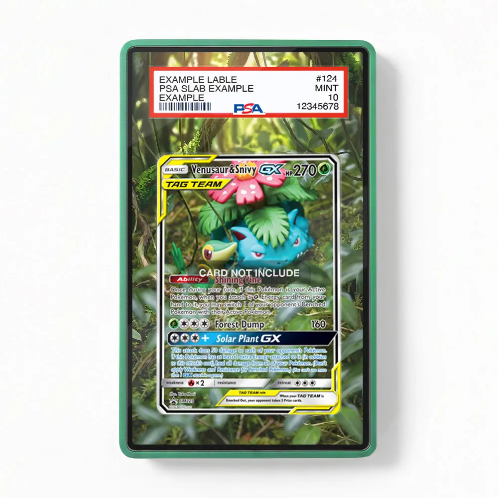 Venusaur & Snivy GX SM229 Promo Extended Art Pokemon Card Display