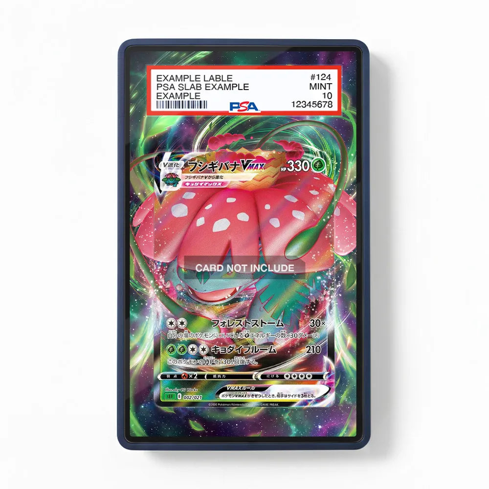 Venusaur VMAX SWSH102 Sword & Shield Promo Extended Art Display Cases - PSA Slab Case - Front View
