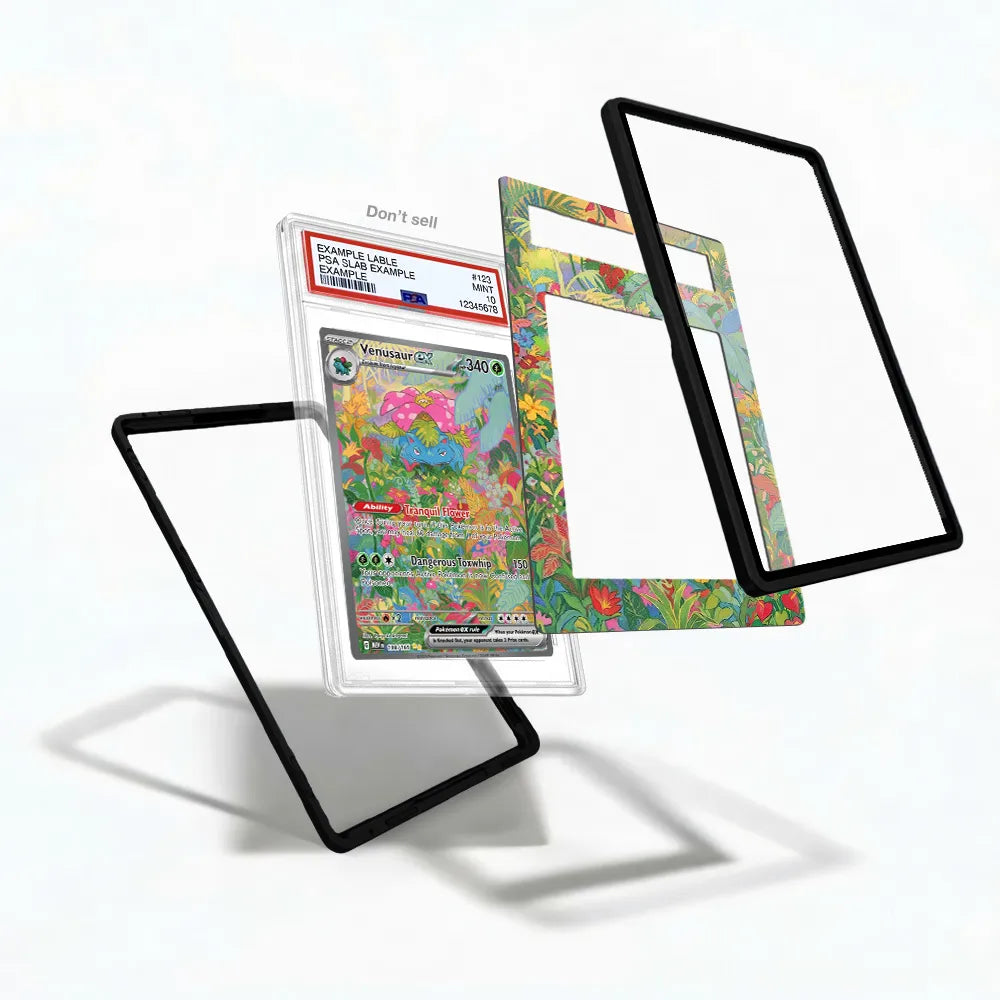 Venusaur ex 198-165 SIR SAR Pokemon 151 Extended Art Display Card Case Extended Art Display Cases - PSA Slab Case - Detail View
