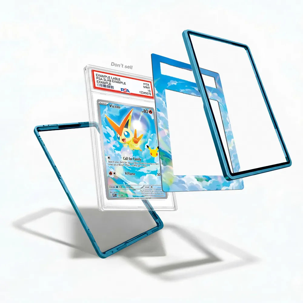Victini 102 Promo MEP 30th Anniversary Extended Art Display Cases - PSA Slab Case - Detail View