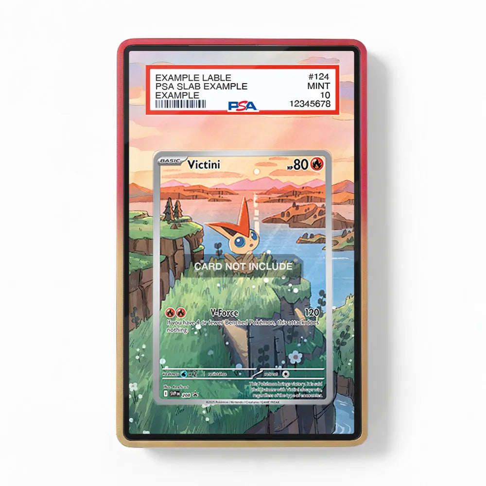 Victini SVP 208 Promo Extended Art Display Cases - PSA Slab Case - Front View