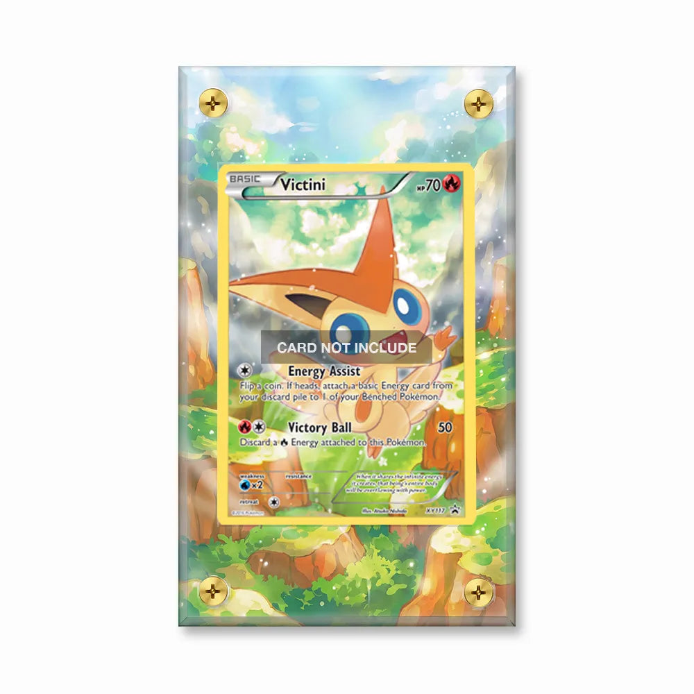 Victini XY117 Promo XY Series Extended Art Display Cases - Screws Case - Front View