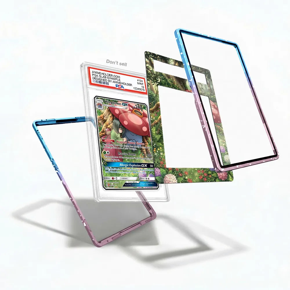 Vileplume GX 211-236 Sun & Moon Extended Art Display Cases - PSA Slab Case - Detail View
