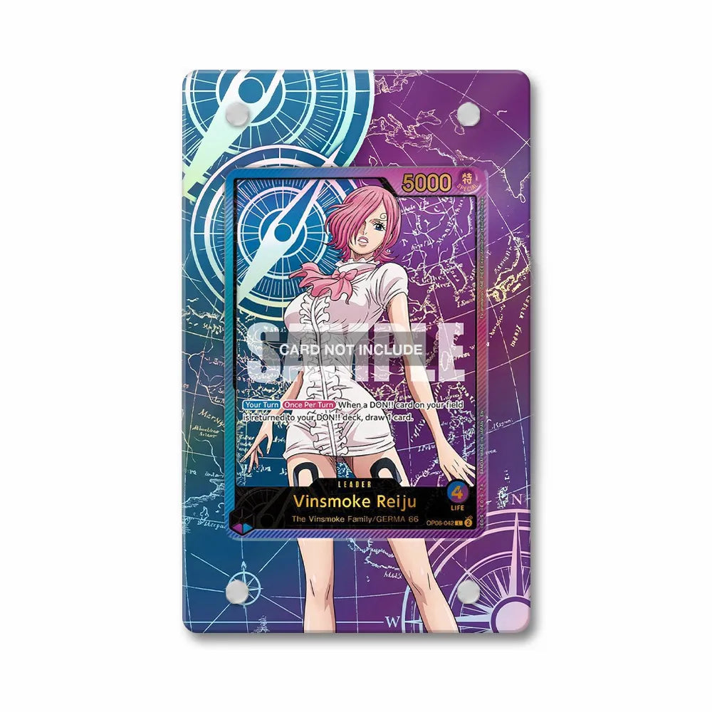 Vinsmoke Reiju OP06-042 Stand Alone Extended Art Display Cases - PSA Slab Case - Front View
