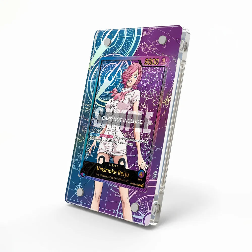Vinsmoke Reiju OP06-042 Stand Alone Extended Art Display Cases - Magnetic Case - Side View