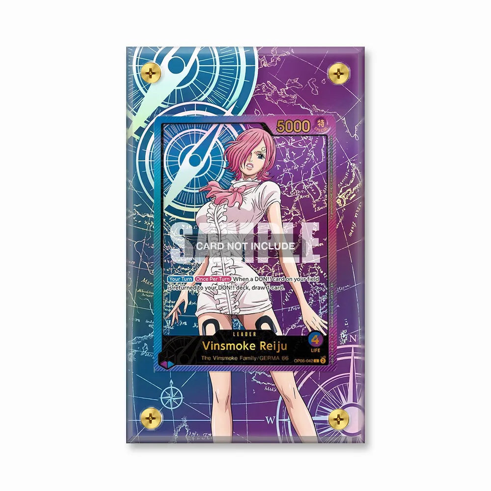 Vinsmoke Reiju OP06-042 Stand Alone Extended Art Display Cases - Screws Case - Front View