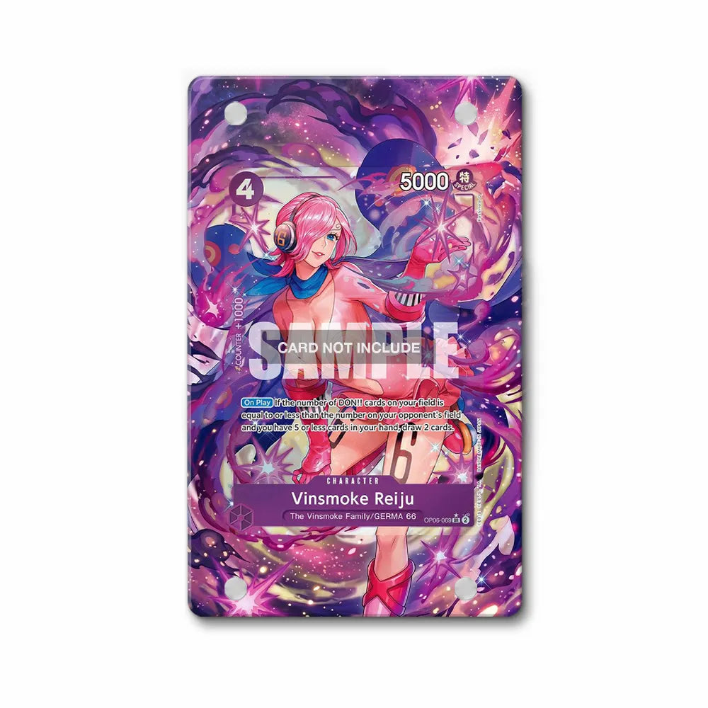 Vinsmoke Reiju OP06-069 GERMA 66 Extended Art Display Cases - Magnetic Case - Front View