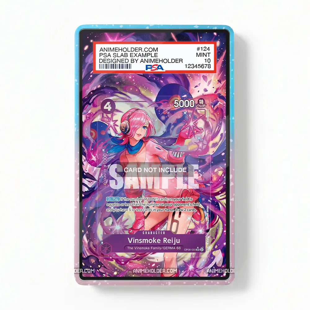 Vinsmoke Reiju OP06-069 GERMA 66 Extended Art Display Cases - PSA Slab Case - Front View
