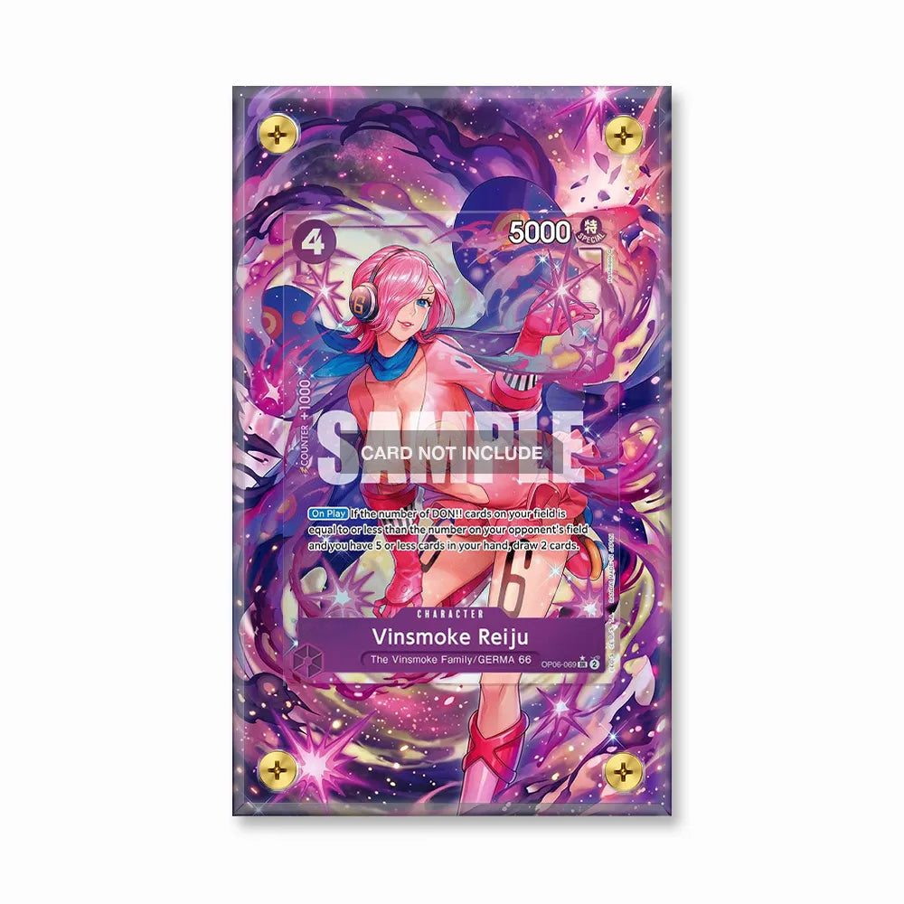 Vinsmoke Reiju OP06-069 GERMA 66 Extended Art Display Cases - Screws Case - Front View
