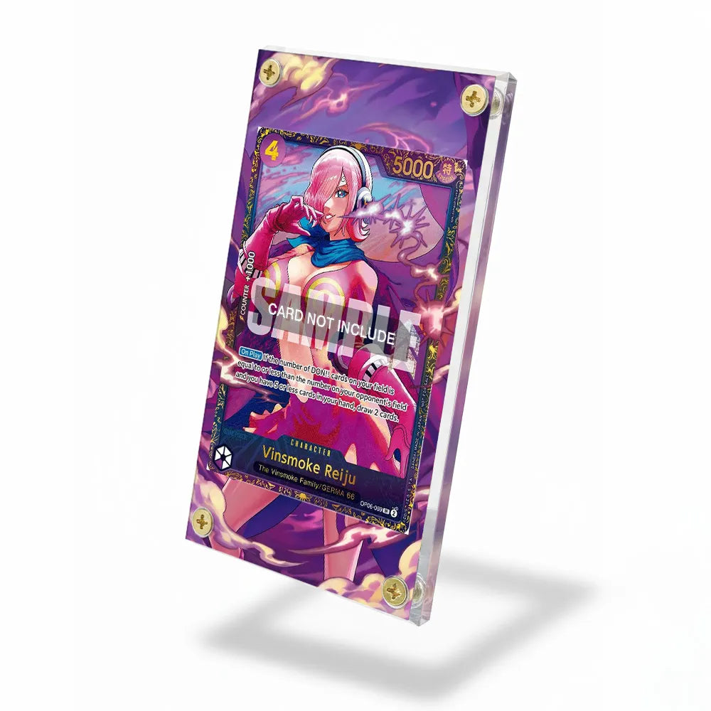 Vinsmoke Reiju SR OP06-069 Promo Wings of the Captain One Piece Cards Custom Art Display Cases - Screws Case - Side View