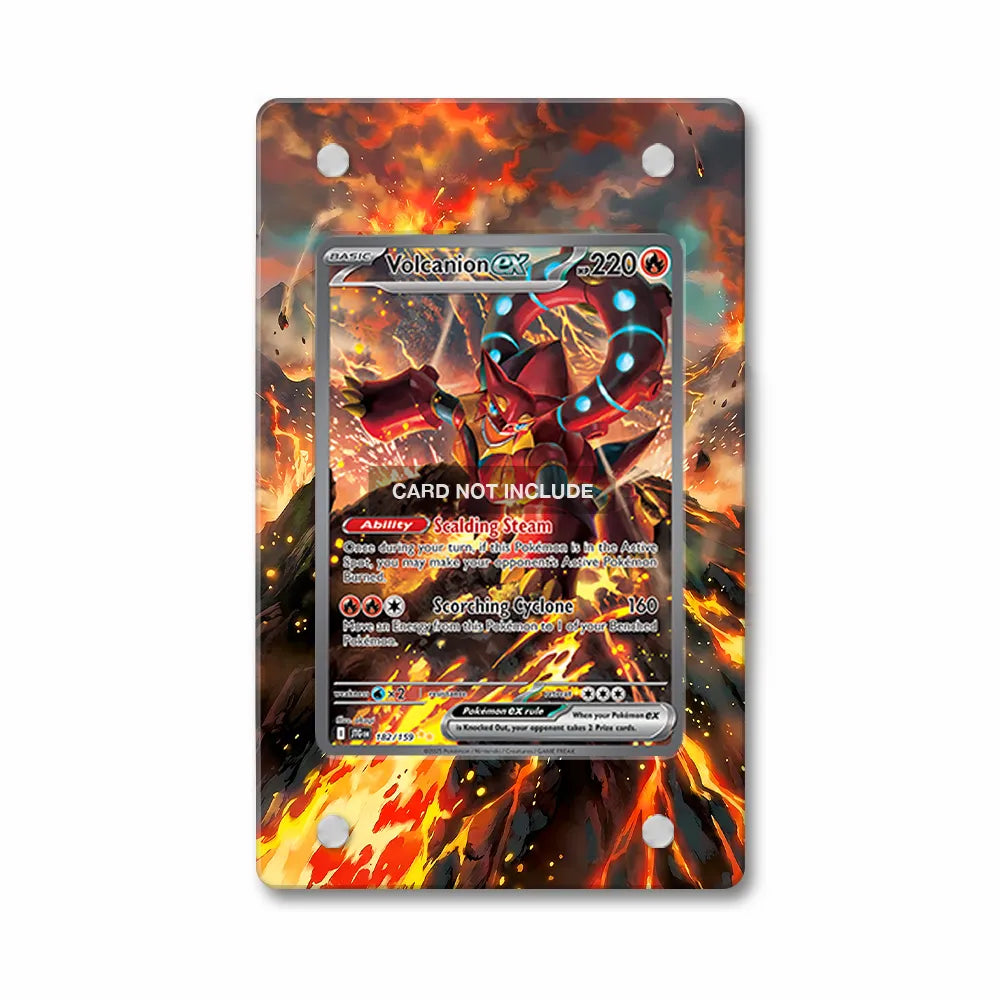 Volcanion ex 182-159 SIR SAR Journey Together Extended Art Display Cases - Magnetic Case - Front View