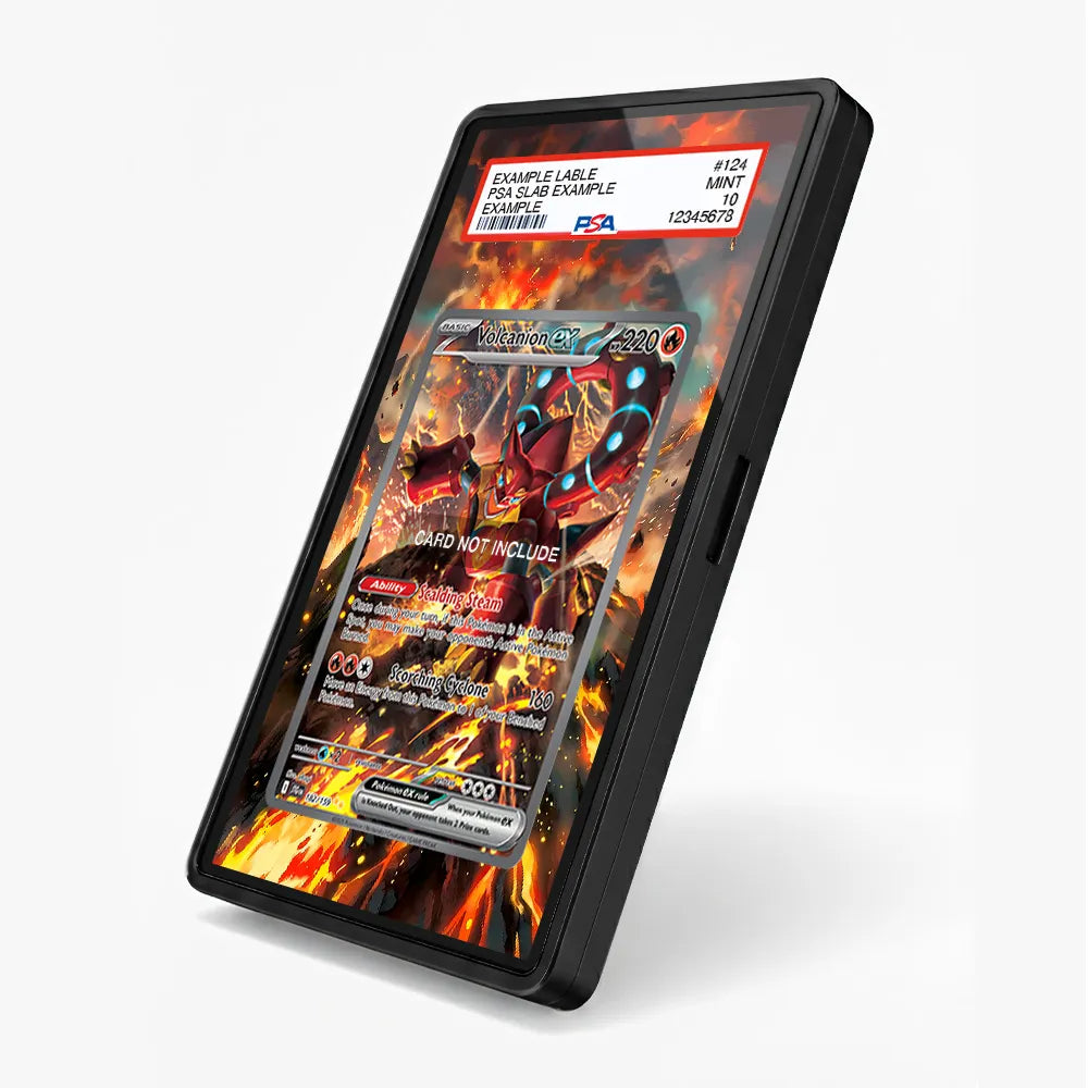 Volcanion ex 182-159 SIR SAR Journey Together Extended Art Display Cases - PSA Slab Case - Side View