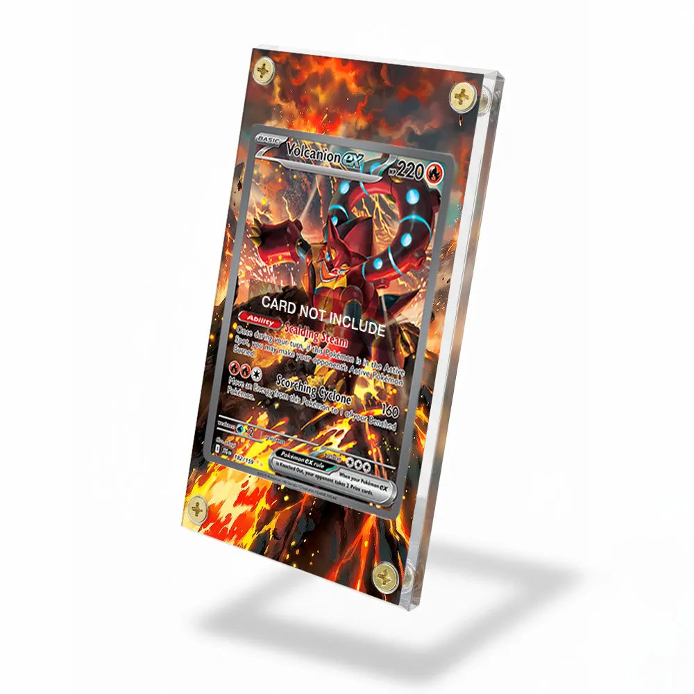 Volcanion ex 182-159 SIR SAR Journey Together Extended Art Display Cases - Screws Case - Side View