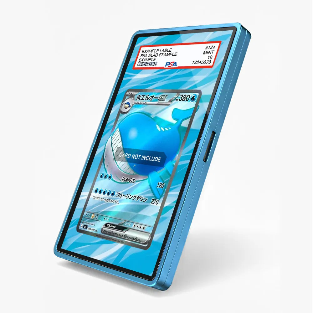 Wailord ex 095-081 SR M5 Extended Art Display Cases - PSA Slab Case - Side View