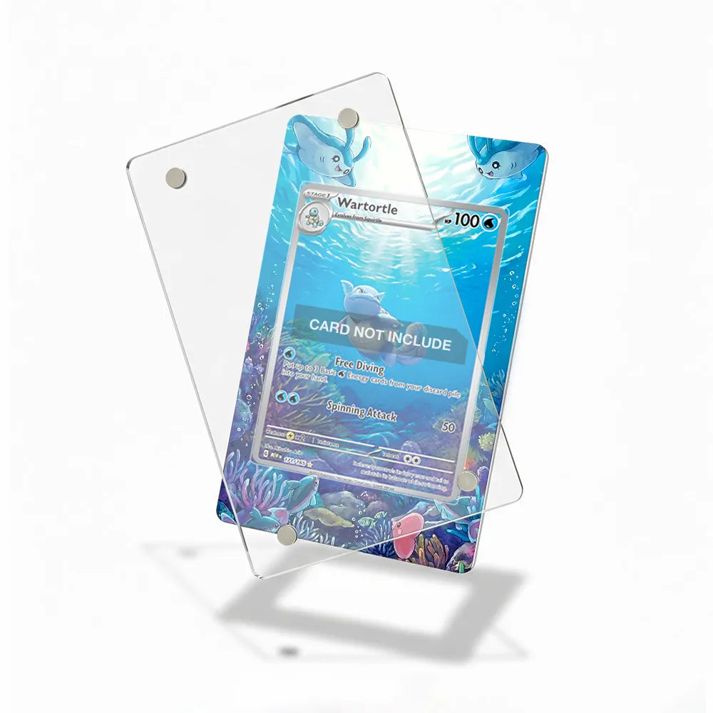 Wartortle 171-165 IR AR Pokemon 151 Extended Art Display Cases - Magnetic Case - Detail View