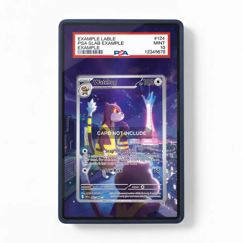 Watchog 097-086 IR CRI Extended Art Display Cases - PSA Slab Case - Front View