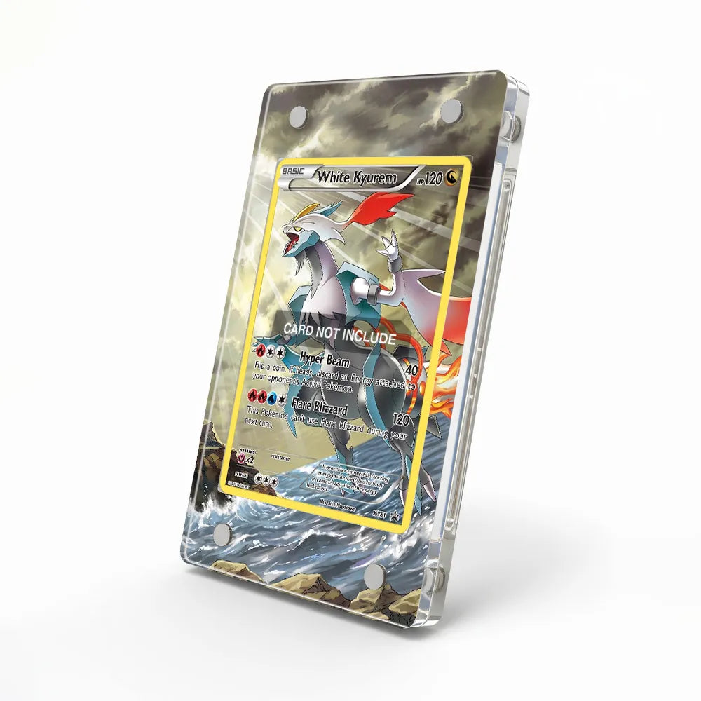 White Kyurem XY81 Promo XY Series Extended Art Display Cases - Magnetic Case - Side View
