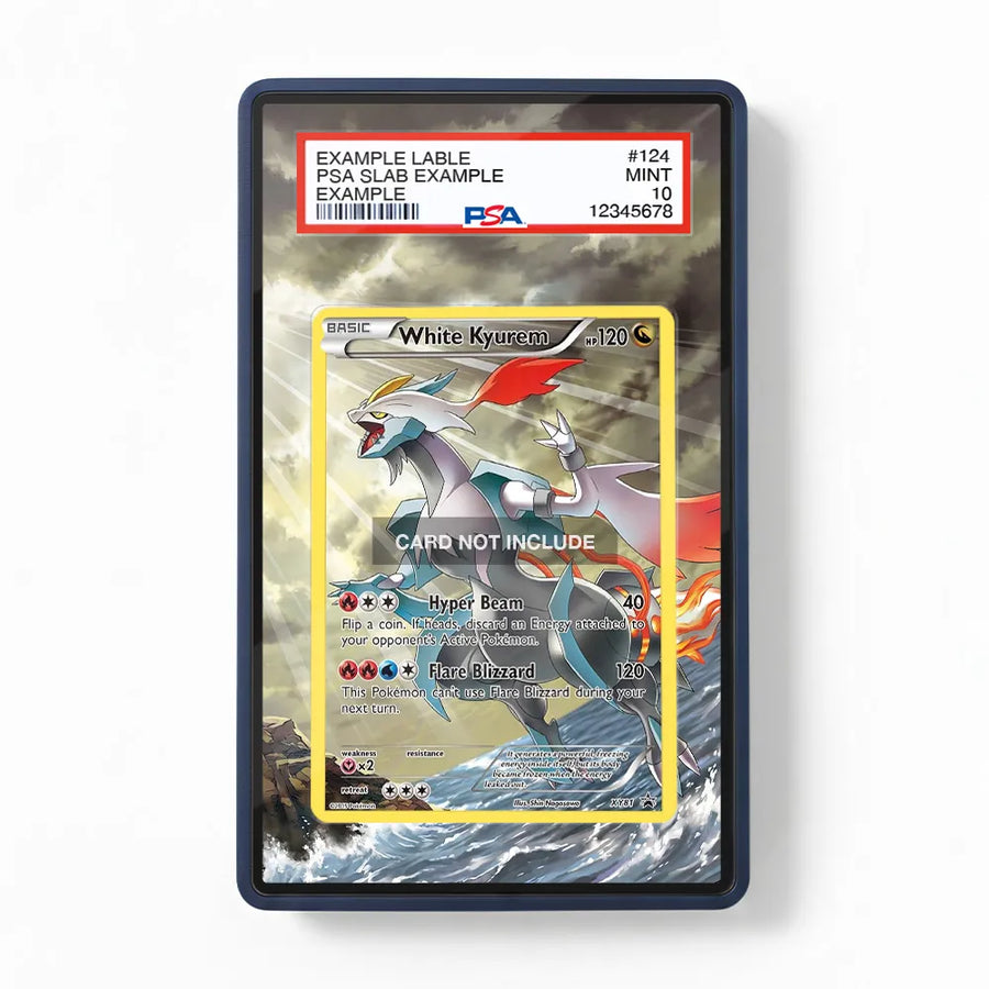 White Kyurem XY81 Promo XY Series Extended Art Display Cases - PSA Slab Case - Front View