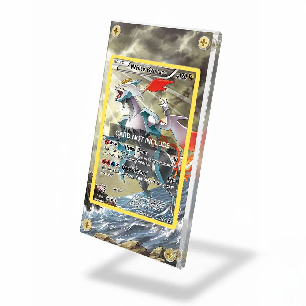White Kyurem XY81 Promo XY Series Extended Art Display Cases - Screws Case - Side View