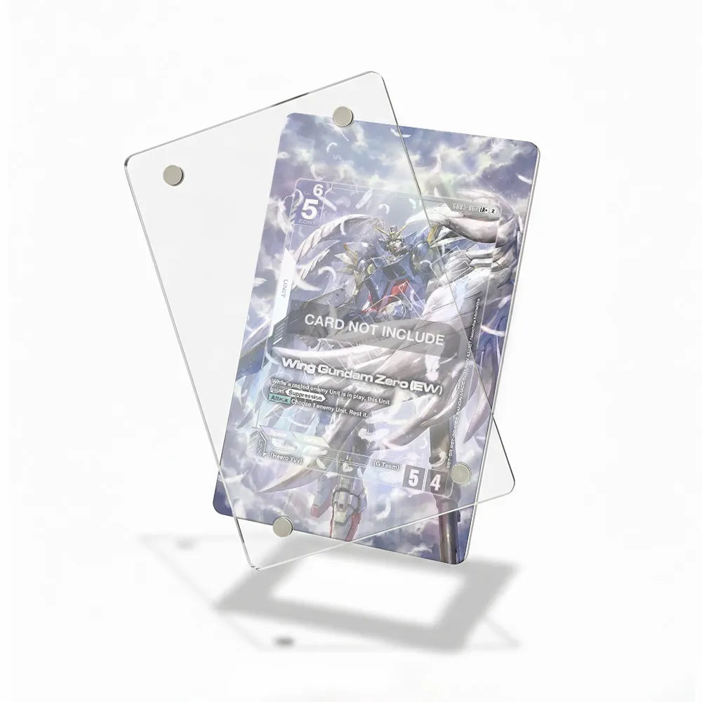 Wing Gundam Zero (EW) GD05-067 LR+ Freedom Ascension Extended Art Display Cases - Magnetic Case - Detail View
