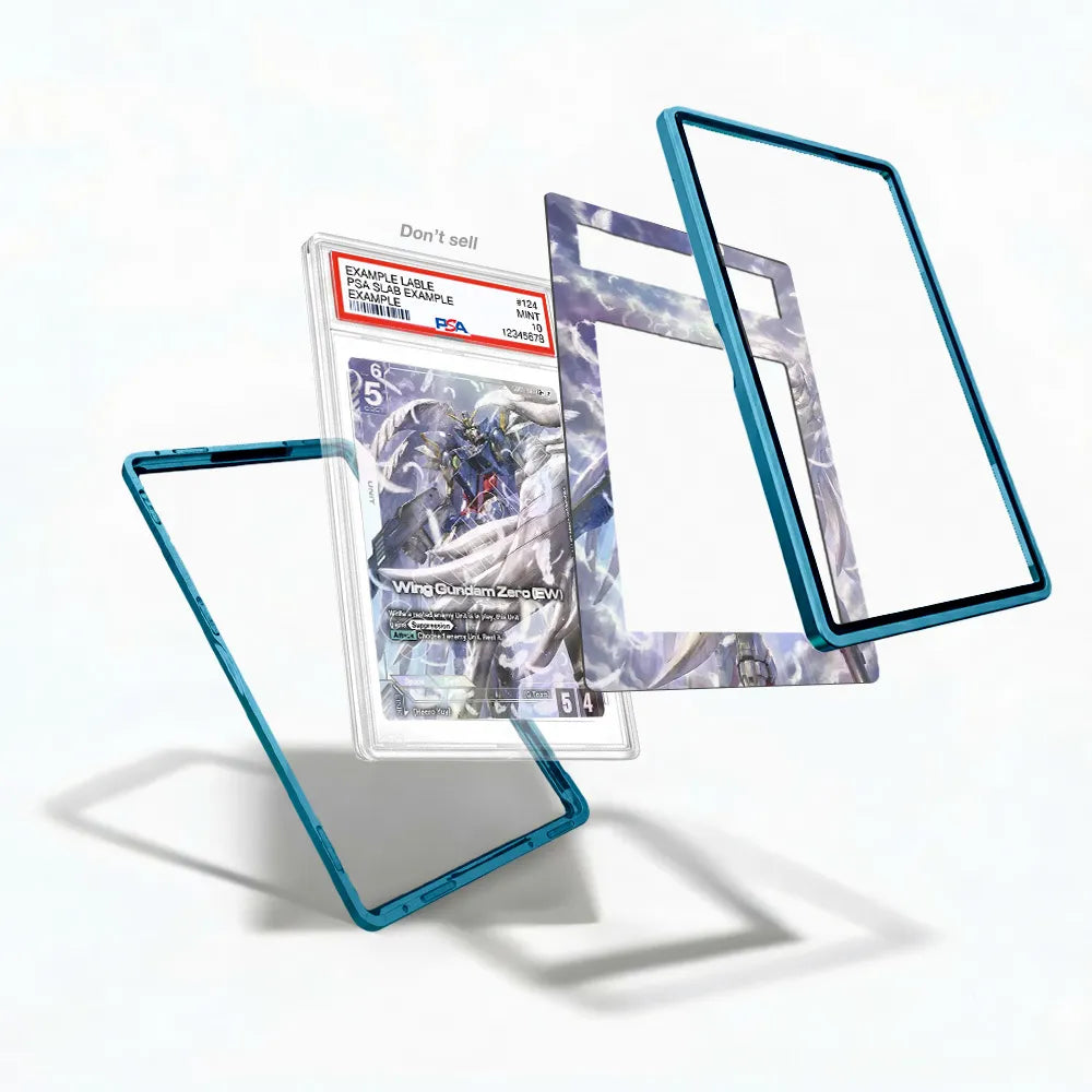 Wing Gundam Zero (EW) GD05-067 LR+ Freedom Ascension Extended Art Display Cases - PSA Slab Case - Detail View