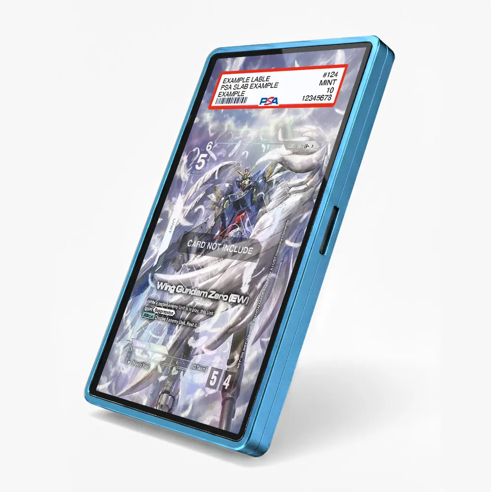 Wing Gundam Zero (EW) GD05-067 LR+ Freedom Ascension Extended Art Display Cases - PSA Slab Case - Side View