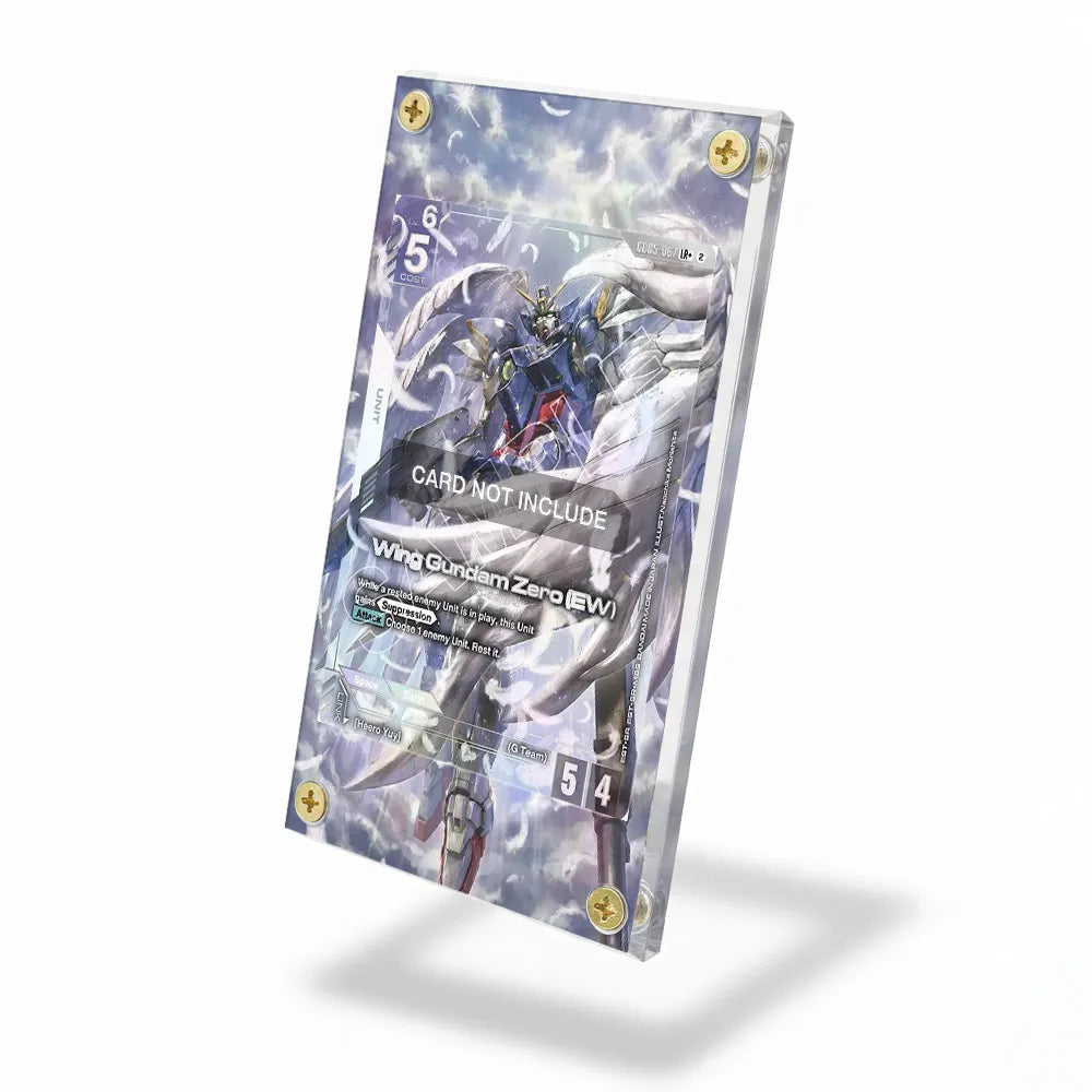 Wing Gundam Zero (EW) GD05-067 LR+ Freedom Ascension Extended Art Display Cases - Screws Case - Side View