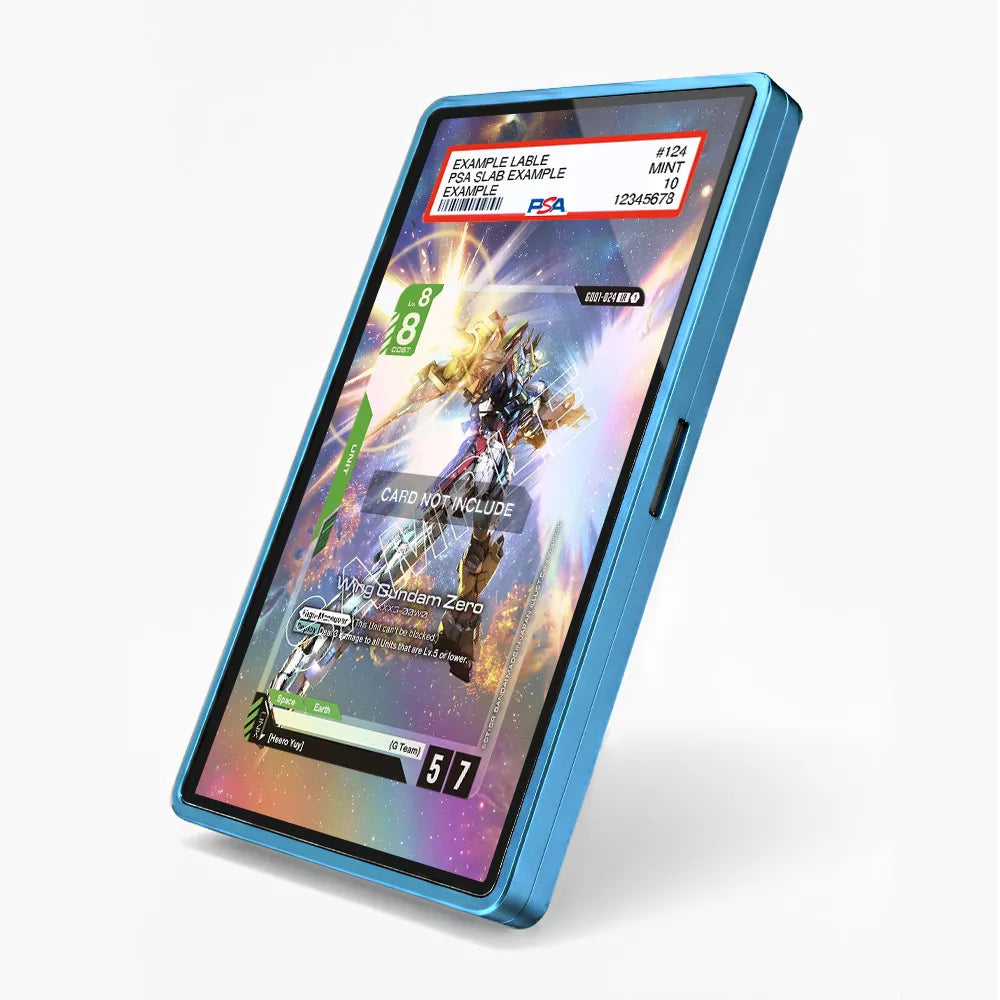 Wing Gundam Zero GD01-024 Legend Rare GD01 Extended Art Display Cases - PSA Slab Case - Side View