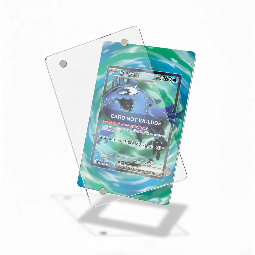 Wishiwashi ex 091-076 SR Storm Emeralda Delta Reign Pokemon Cards Custom Art Display Cases - Magnetic Case - Detail View