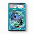 Wishiwashi ex 091-076 SR Storm Emeralda Delta Reign Pokemon Cards Custom Art Display Cases - PSA Slab Case - Front View