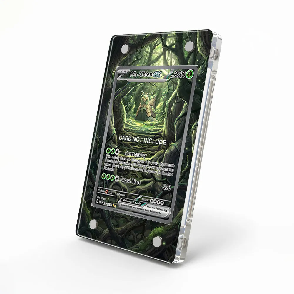 Wo-Chien ex 257-193 SIR SAR Paldea Evolved Extended Art Display Cases - Magnetic Case - Side View