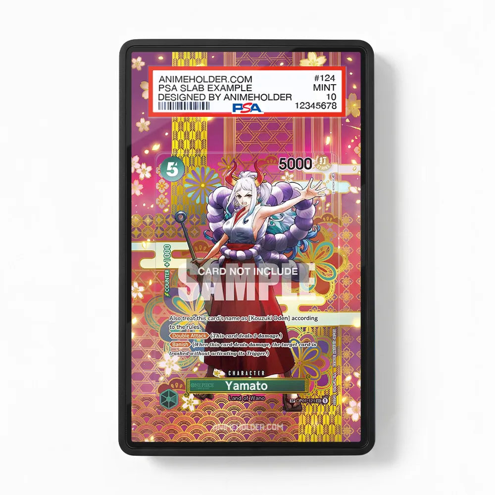 Yamato 121 OP05 Extended Art Display Cases - PSA Slab Case - Front View