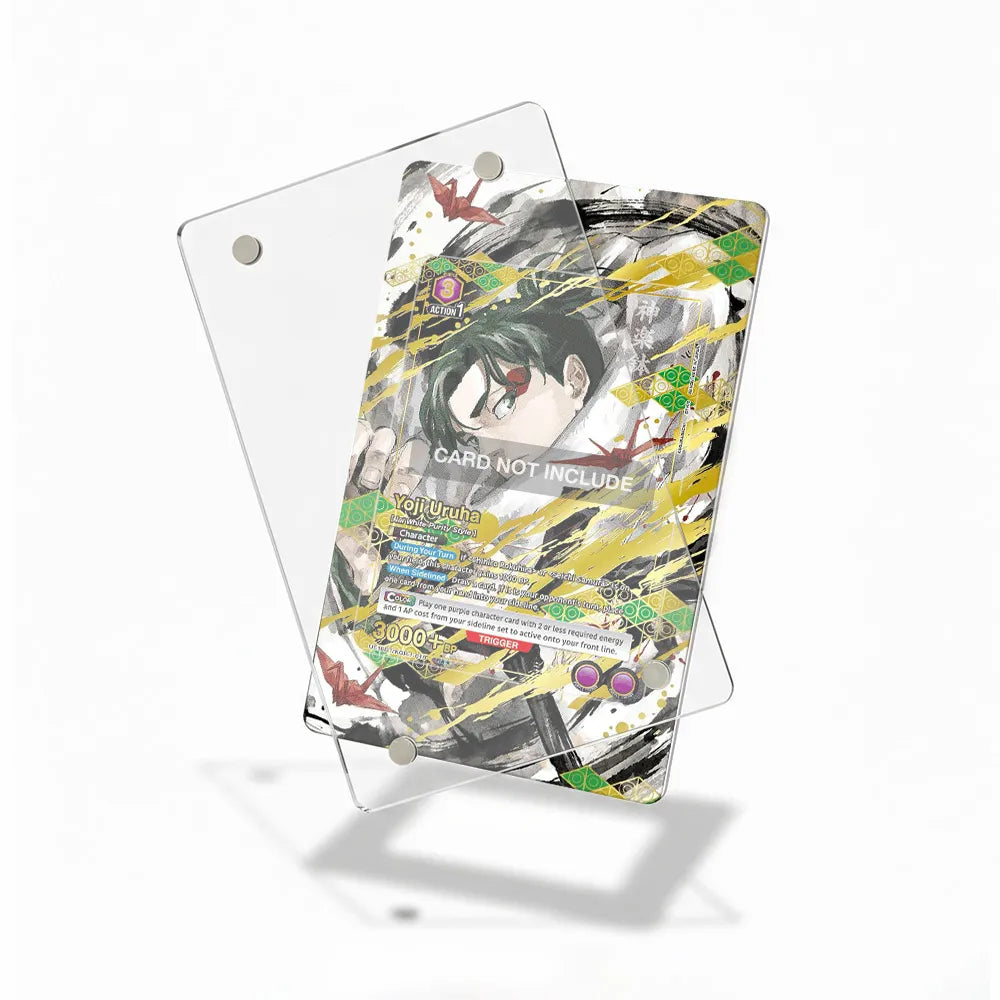Yoji Uruha UE16BT-KGR-1-018 Kagura Bachi Extended Art Display Cases - Magnetic Case - Detail View