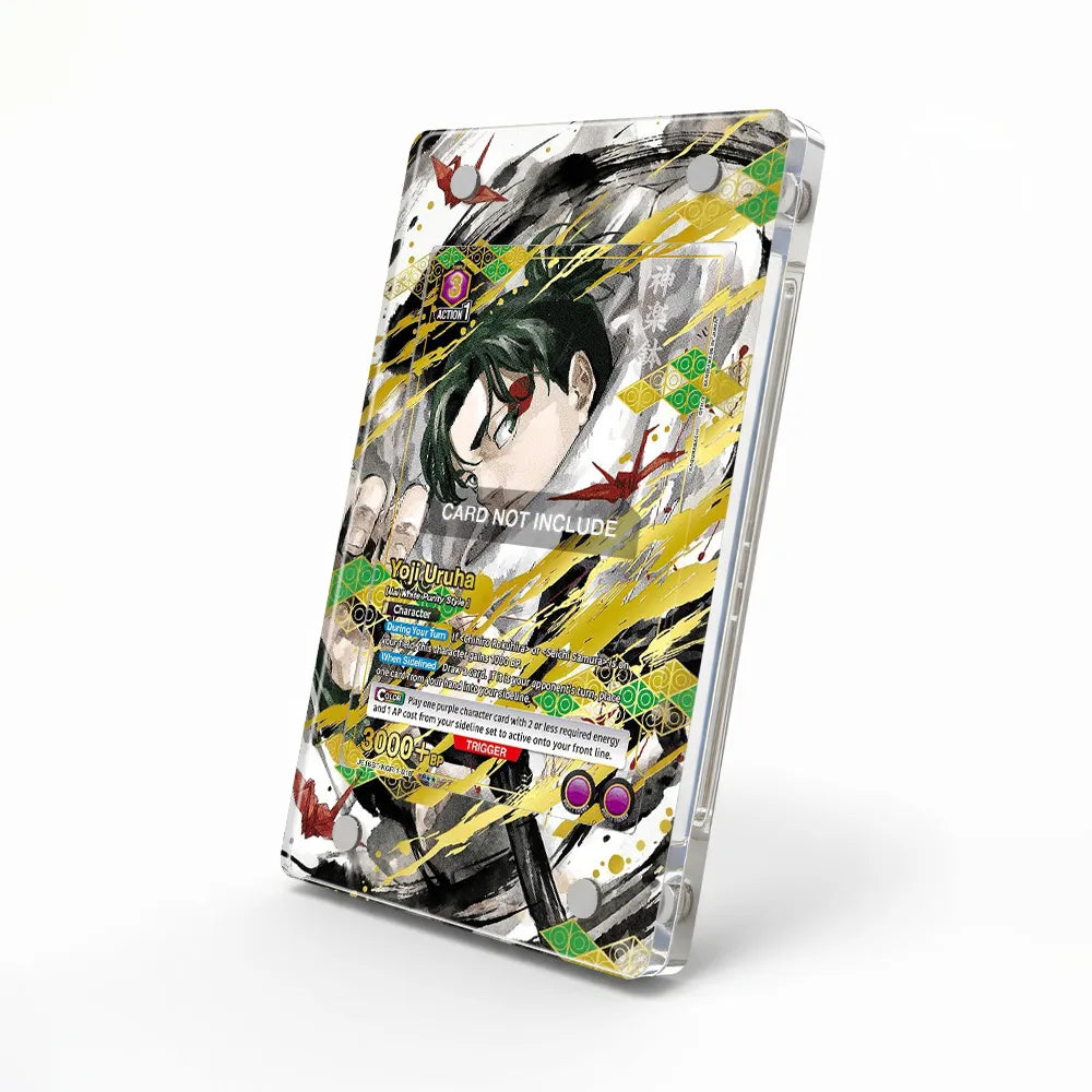 Yoji Uruha UE16BT-KGR-1-018 Kagura Bachi Extended Art Display Cases - Magnetic Case - Side View