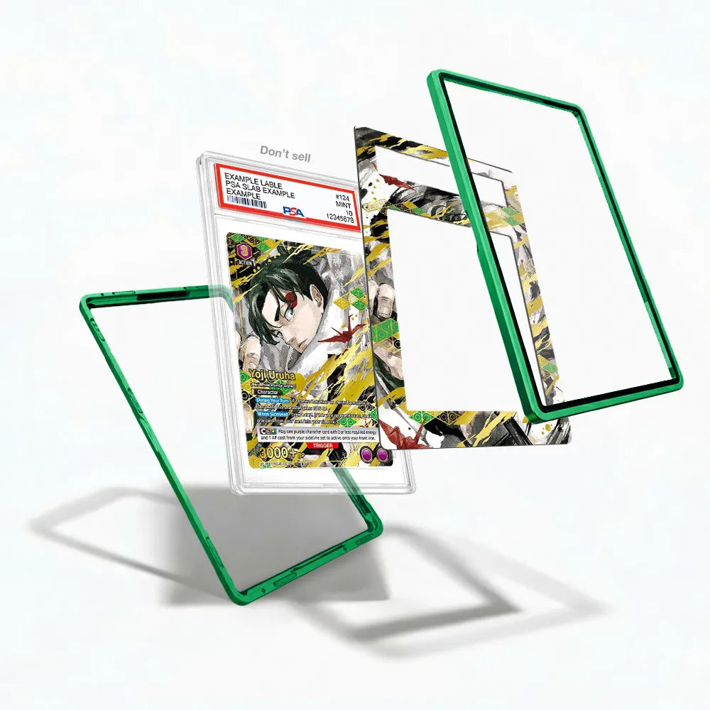 Yoji Uruha UE16BT-KGR-1-018 Kagura Bachi Extended Art Display Cases - PSA Slab Case - Detail View