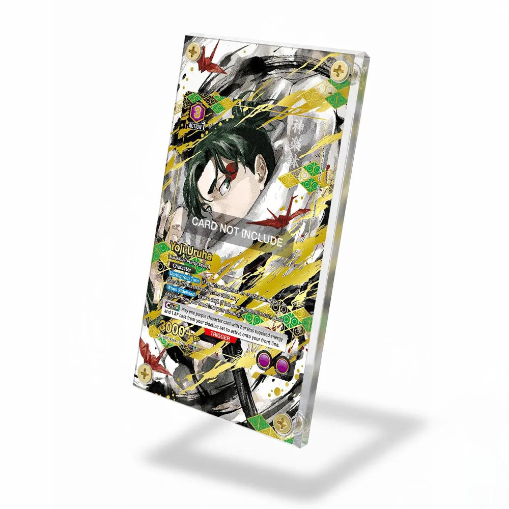 Yoji Uruha UE16BT-KGR-1-018 Kagura Bachi Extended Art Display Cases - Screws Case - Side View