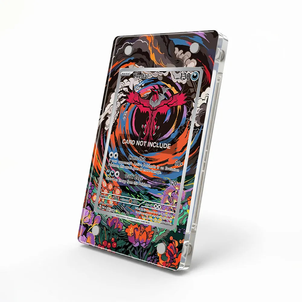 Yveltal 205-182 IR AR Paradox Rift Extended Art Display Cases - Magnetic Case - Side View