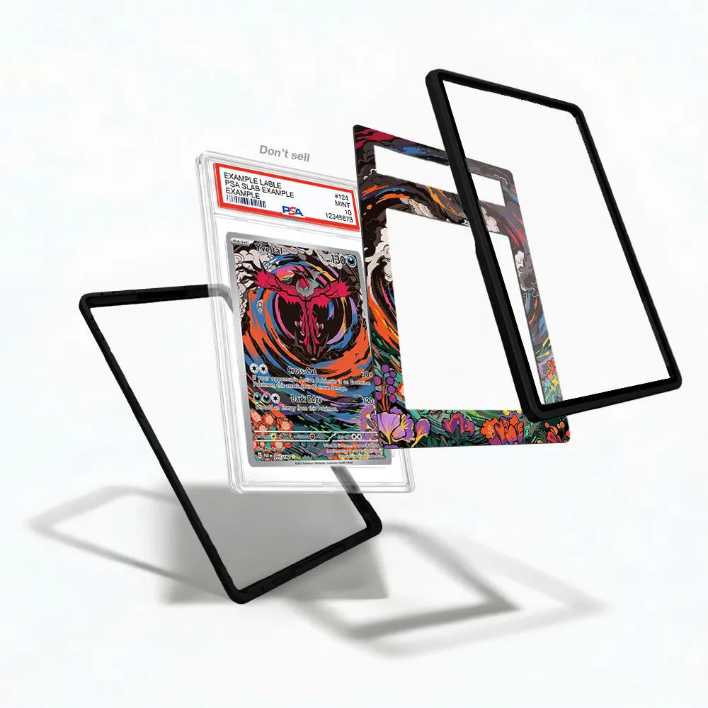 Yveltal 205-182 IR AR Paradox Rift Extended Art Display Cases - PSA Slab Case - Detail View