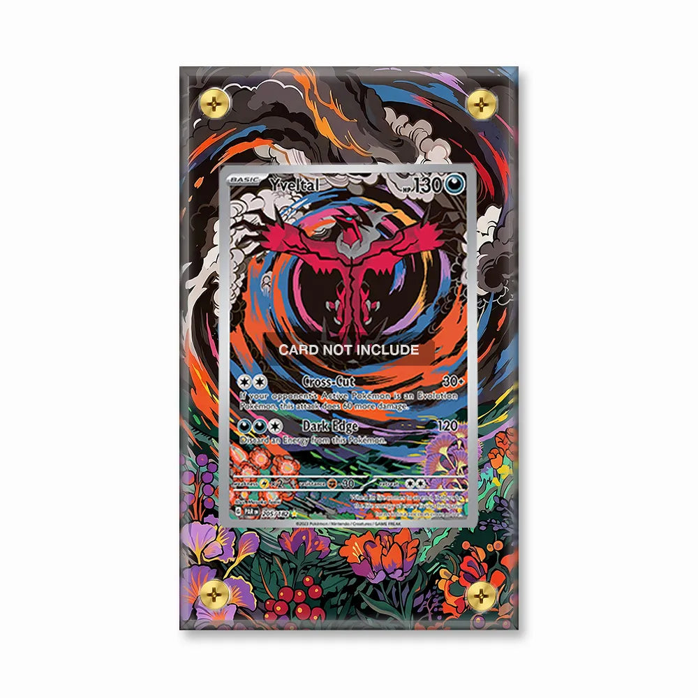 Yveltal 205-182 IR AR Paradox Rift Extended Art Display Cases - Screws Case - Front View
