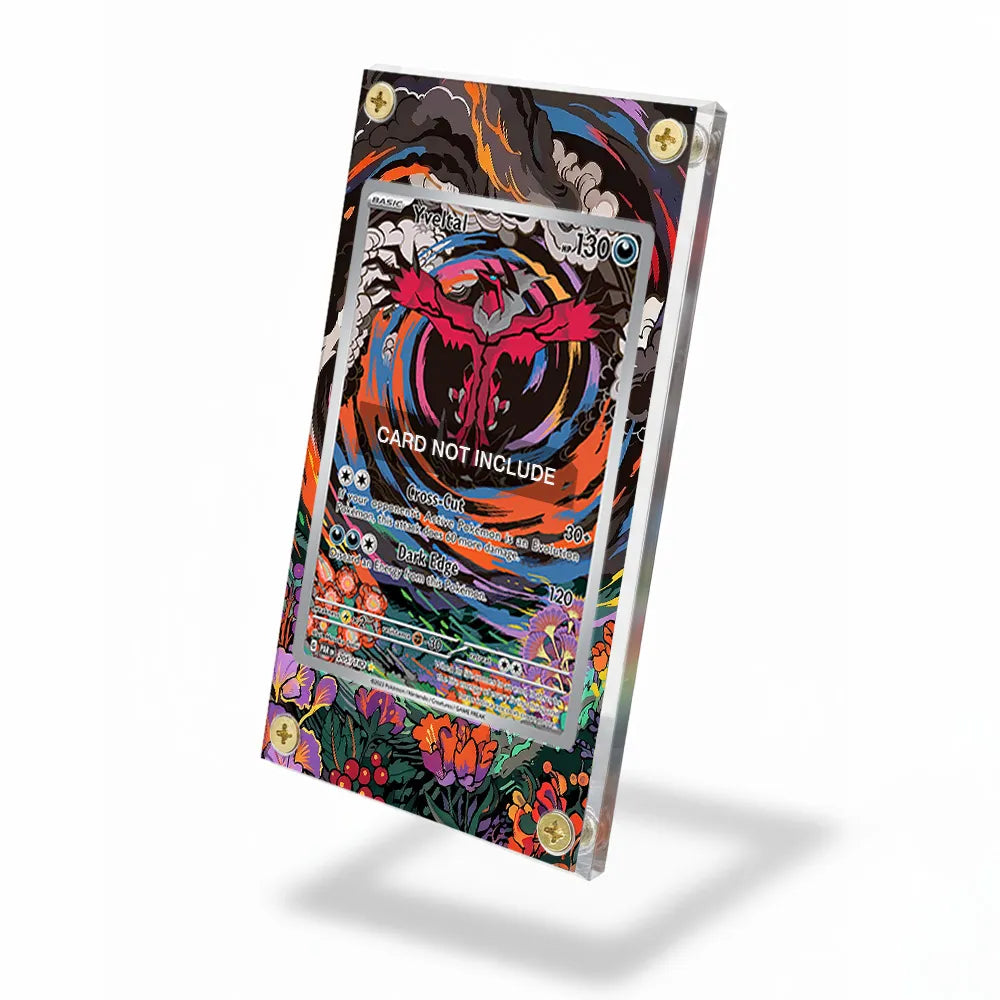 Yveltal 205-182 IR AR Paradox Rift Extended Art Display Cases - Screws Case - Side View
