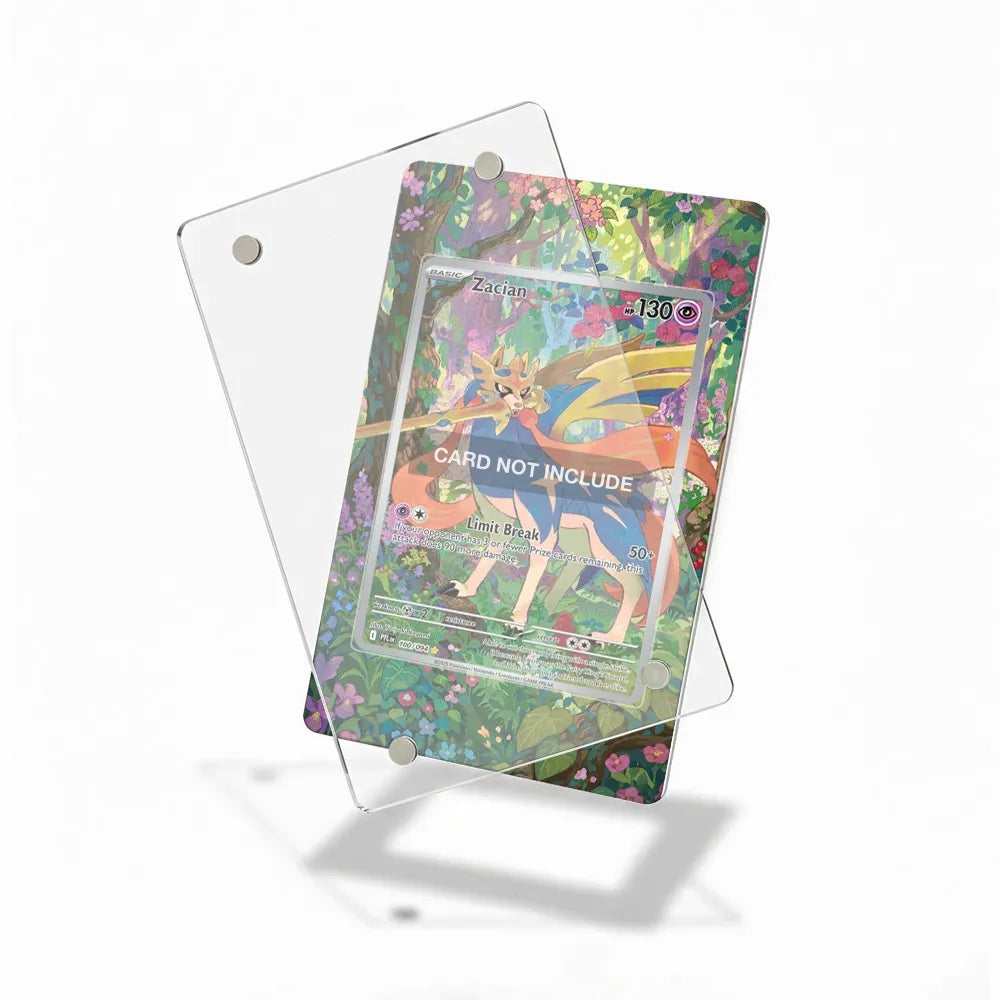 Zacian 100-094 Battle Styles Pokemon Cards Custom Art Display Cases - Magnetic Case - Detail View