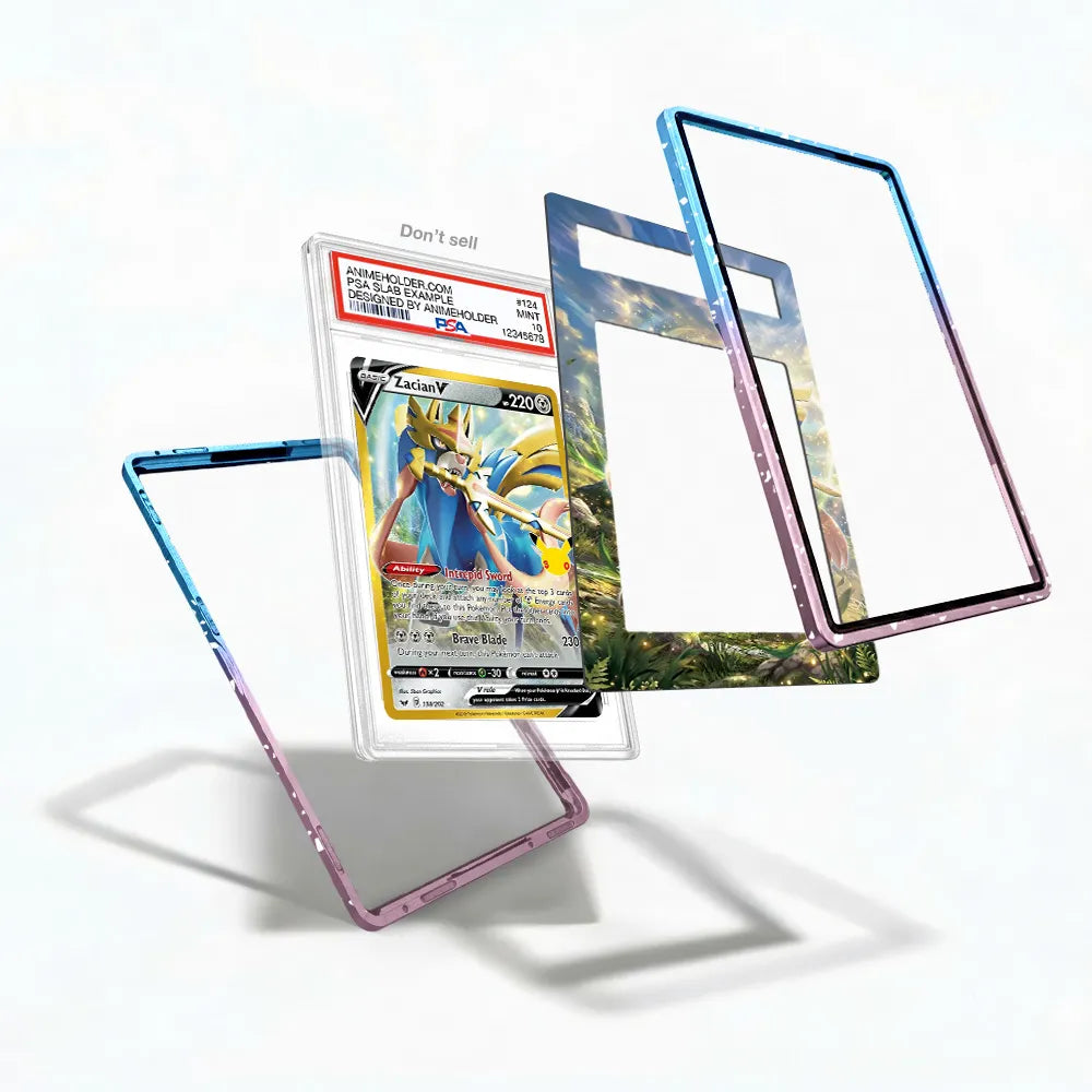 Zacian V 138-202 30th Anniversary Extended Art Display Cases - PSA Slab Case - Detail View