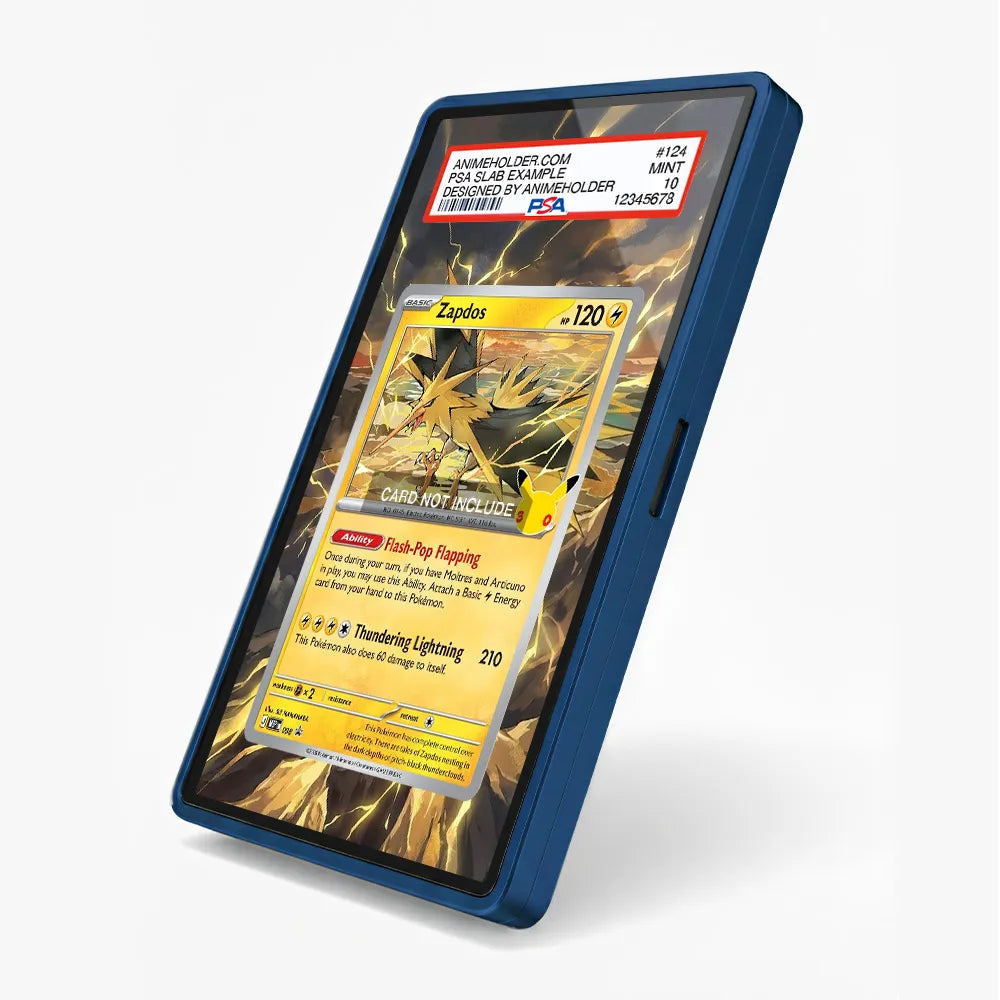 Zapdos 098 Promo MEP 30th Anniversary Extended Art Display Cases - PSA Slab Case - Side View