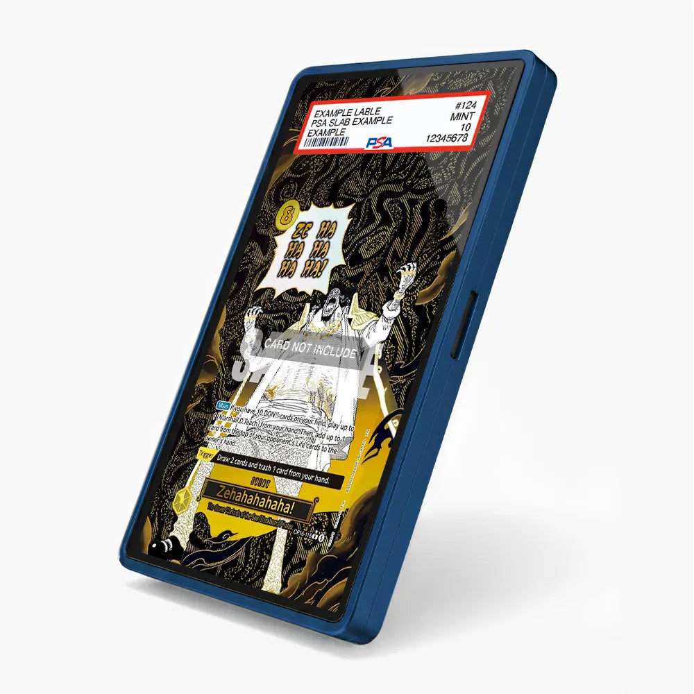 Zehahahahaha! OP16-116 R Extended Art Display Cases - PSA Slab Case - Side View