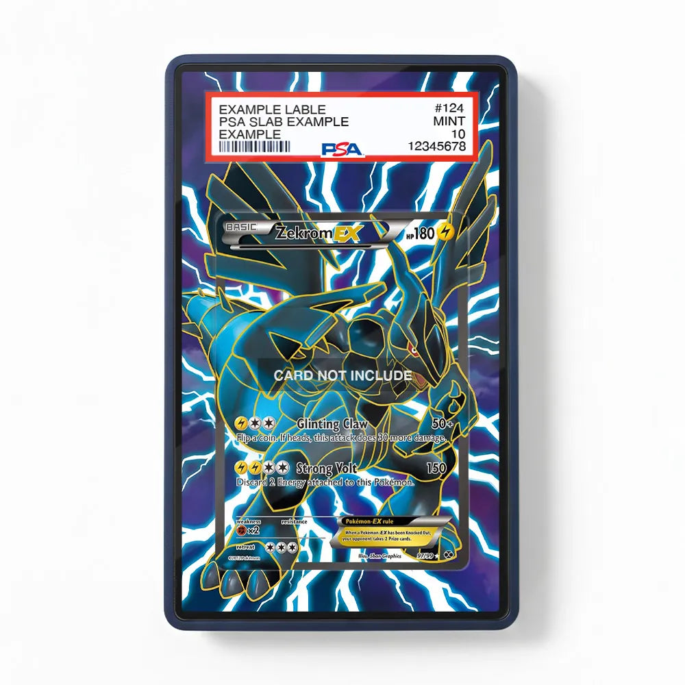 Zekrom Ex 97 Extended Art Display Cases - PSA Slab Case - Front View