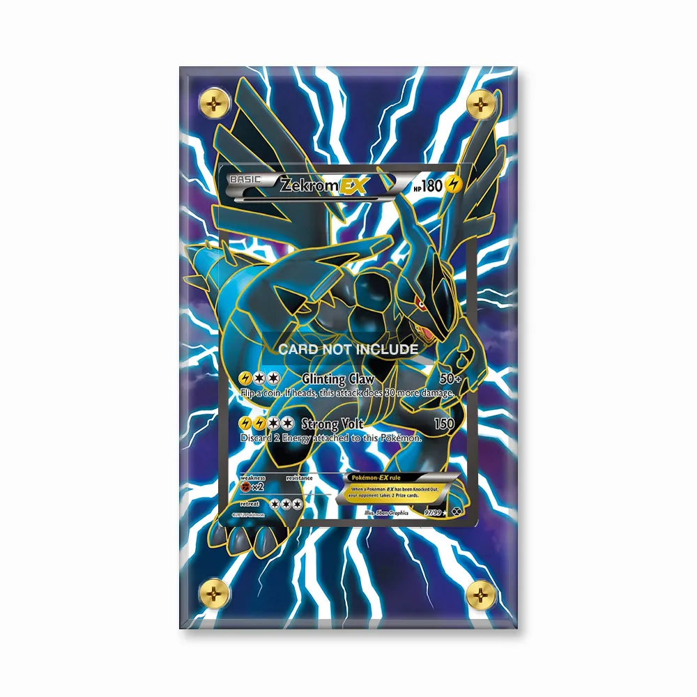 Zekrom Ex 97 Extended Art Display Cases - Screws Case - Front View