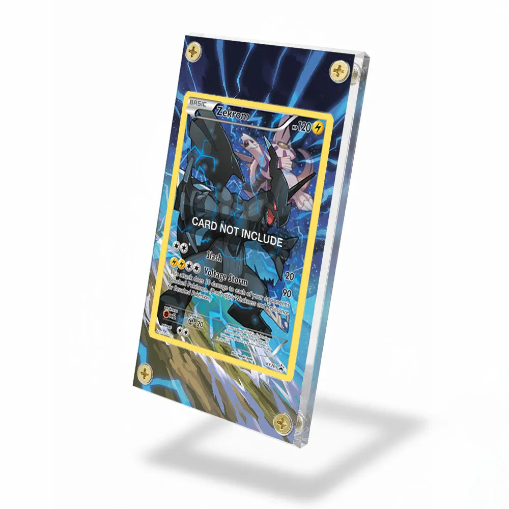Zekrom XY76 Promo XY Series Extended Art Display Cases - Screws Case - Side View