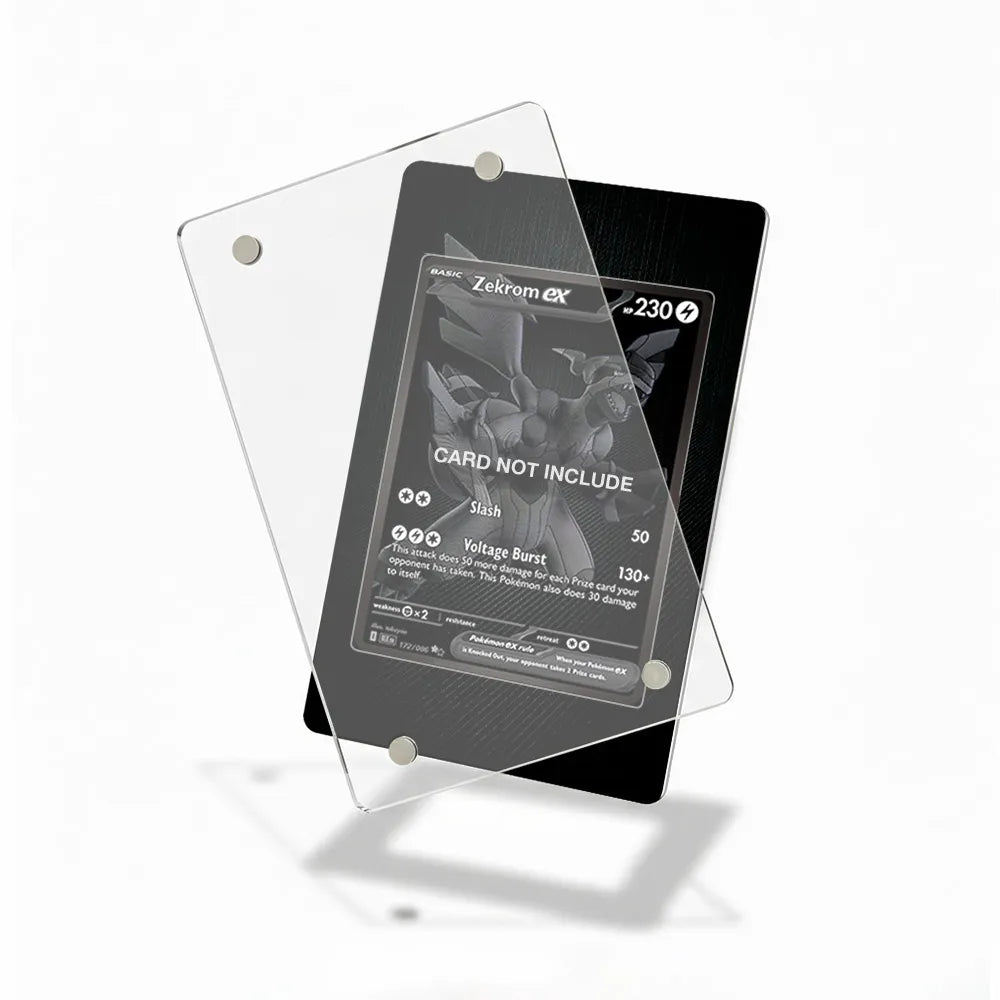 Zekrom ex 172-086 Black White Rare Extended Art Display Cases - Magnetic Case - Detail View