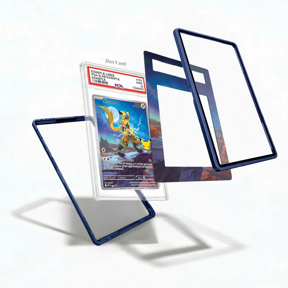 Zeraora 103 Promo MEP 30th Anniversary Extended Art Display Cases - PSA Slab Case - Detail View