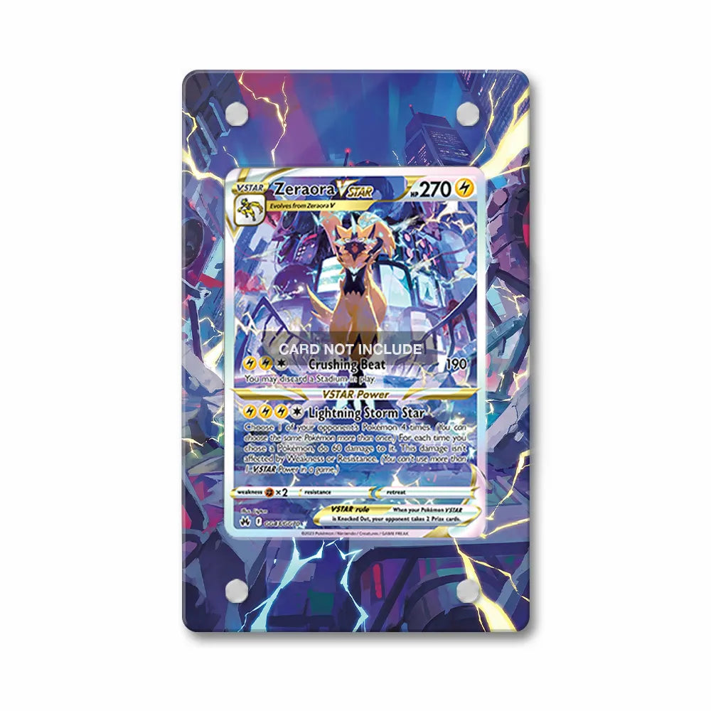 Zeraora VSTAR GG43 SAR SIR Crown Zenith Extended Art Display Cases - PSA Graded Guard Case - Front View